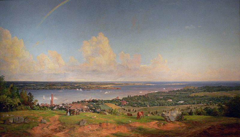 Jasper Francis Cropsey The Narrows from Staten Island France oil painting art